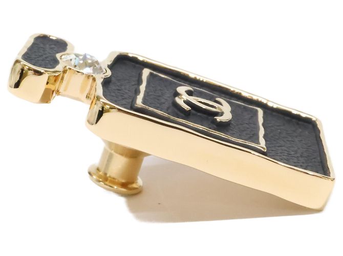 Spilla Chanel B23S motivo flacone di profumo Coco Mark Nero D'oro - vista 4