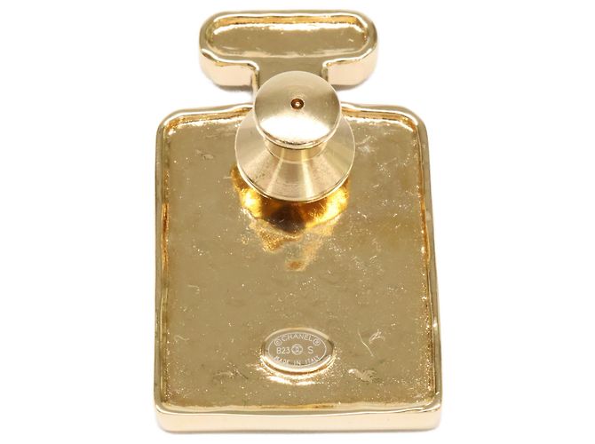 Spilla Chanel B23S motivo flacone di profumo Coco Mark Nero D'oro - vista 6