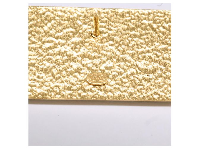 Borsa Chanel Coco Mark Chocolate Bar con motivo perla e spilla charm Nero D'oro - vista 8