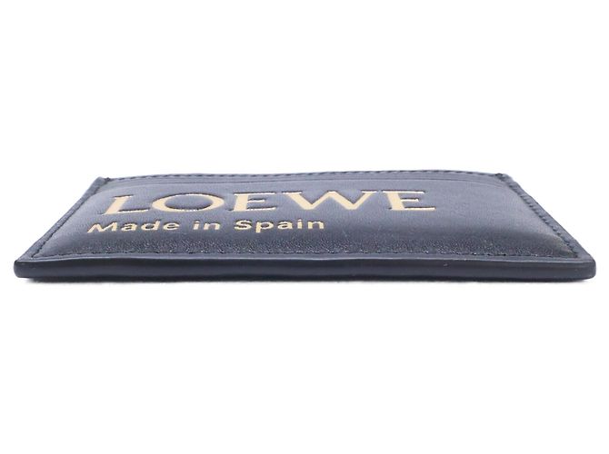 Portacarte Loewe in vitello nero e oro D'oro - vista 3
