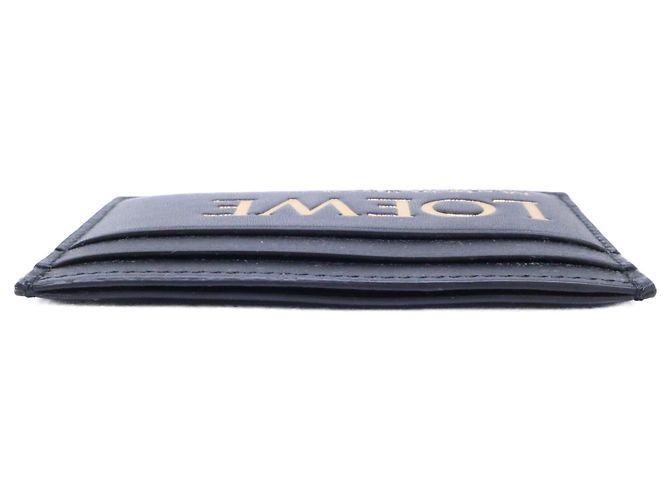 Portacarte Loewe in vitello nero e oro D'oro - vista 5