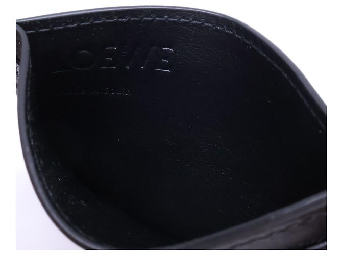 Portacarte Loewe in vitello nero e oro D'oro - vista 7