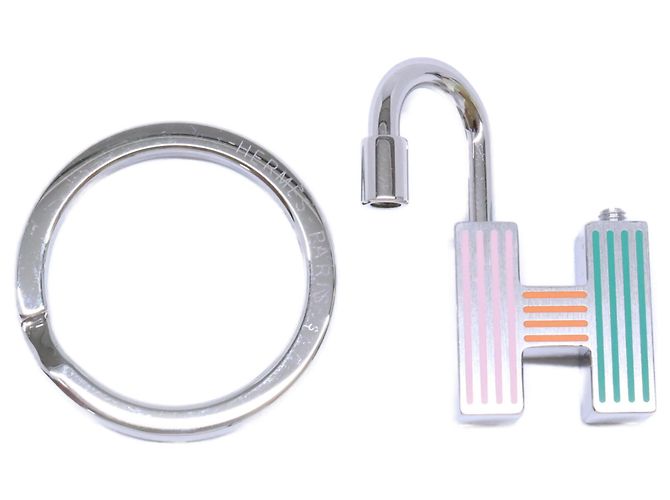Hermès Portachiavi Hermes Cadena Quiz Rainbow da donna - vista 7