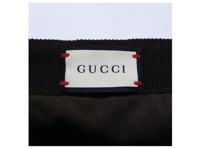 Cappello Gucci in tela GG beige - vista 7