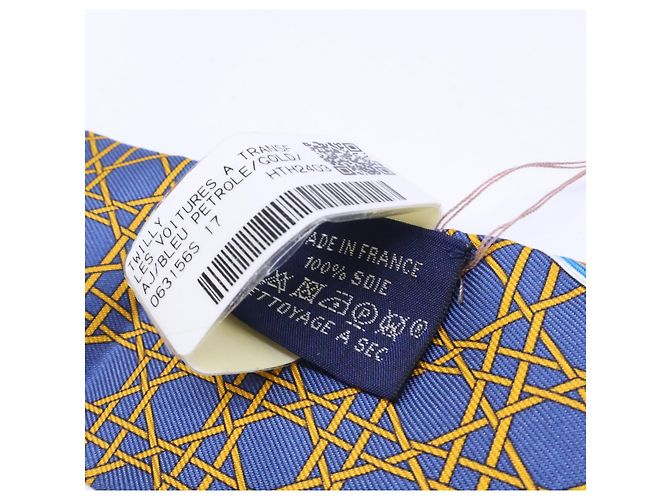 Hermès Foulard HERMES 063156S 17 LES VOITURES A TRANSFORMATION - vista 8