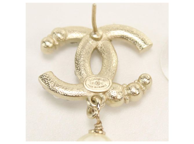 Orecchini a lobo Chanel Gold D'oro - vista 5