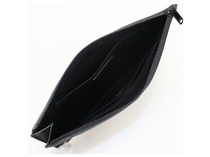 Clutch Saint Laurent Nera Nero - vista 3