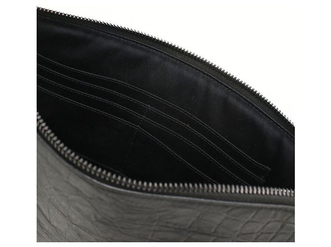 Clutch Saint Laurent Nera Nero - vista 7