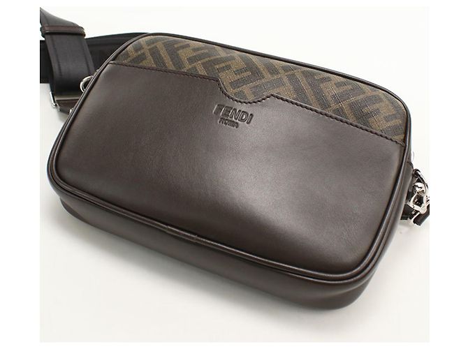 Borsa a tracolla Fendi marrone 7M0286 - vista 2