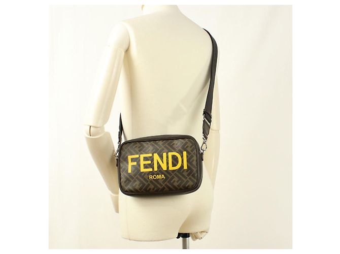 Borsa a tracolla Fendi marrone 7M0286 - vista 7