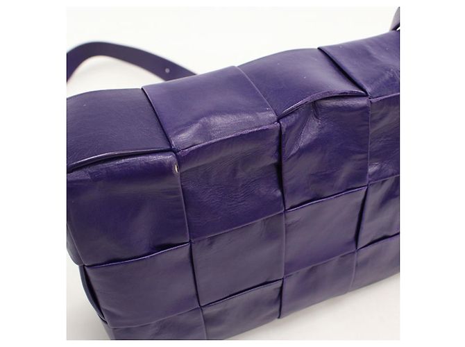 Borsa a tracolla in pelle viola Bottega Veneta Porpora - vista 6