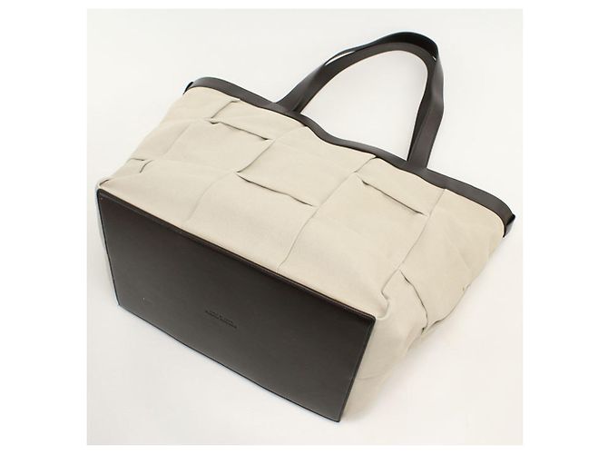 Borsa Tote Bottega Veneta Avorio Crudo - vista 2
