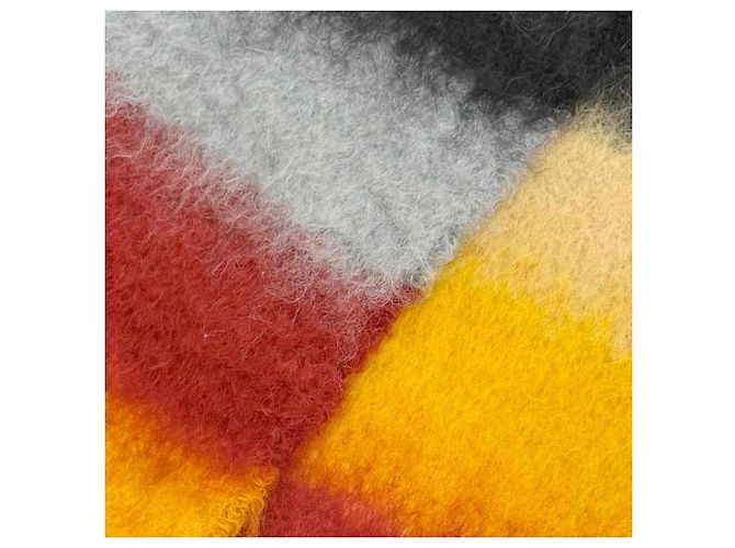 Stola multicolore in lana mohair Loewe - vista 4