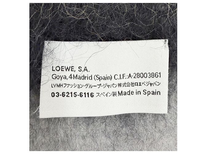 Stola multicolore in lana mohair Loewe - vista 7