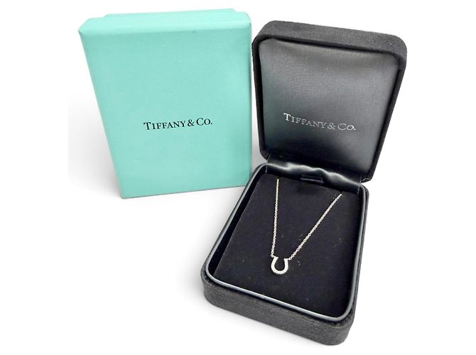 Tiffany & Co Collana Tiffany Metro Horseshoe Diamond D'oro - vista 2