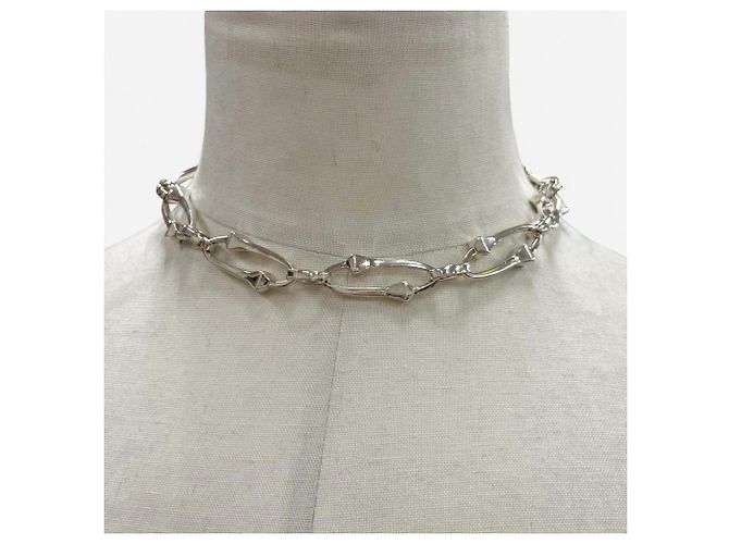 Collar Gucci Chiodo AG925 de Cadenas Entrelazadas Plata - vista 2