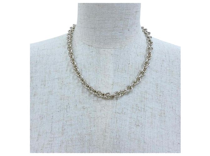 Tiffany & Co Collana Tiffany Vintage 925 a maglie ovali Donut Argento - vista 2