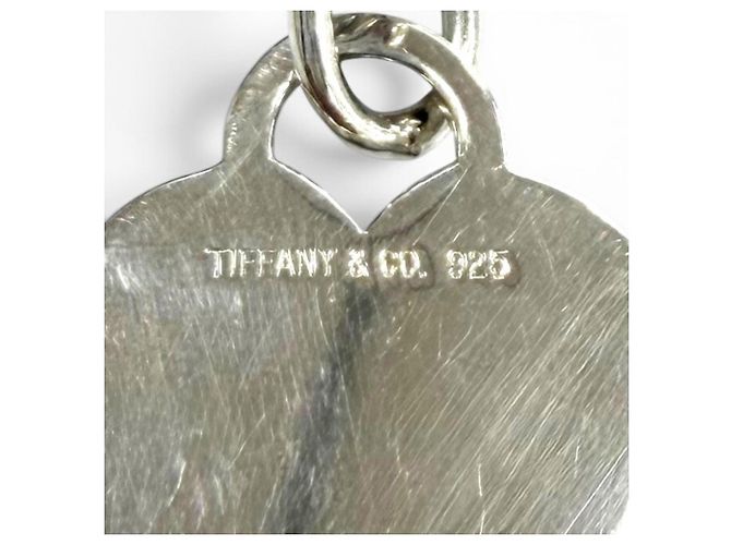 Collana girocollo Tiffany & Co. in argento 925 con ciondolo a cuore e chiusura T - vista 9