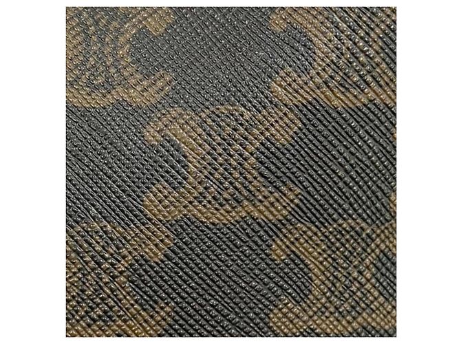 Céline Borsa a secchiello media in pelle Celine Triomphe Marrone - vista 11