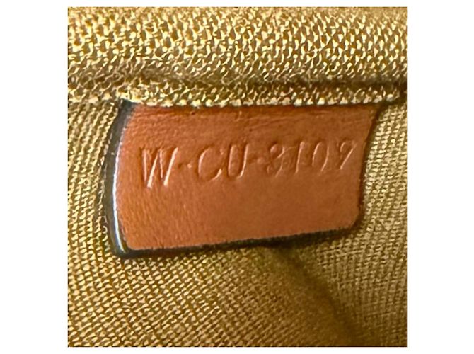 Céline Borsa a secchiello media in pelle Celine Triomphe Marrone - vista 12