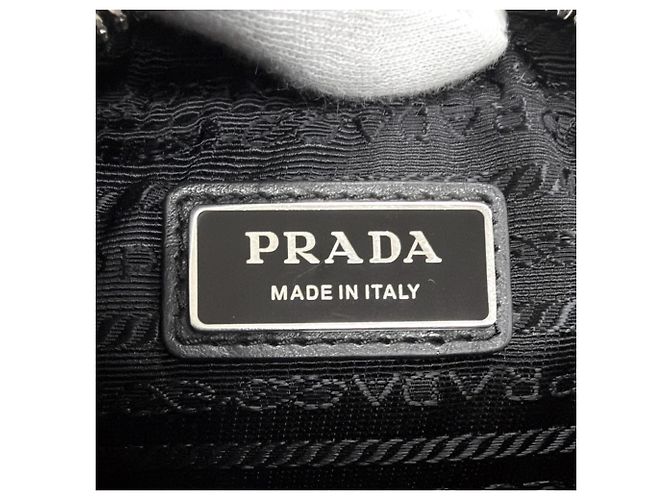 Borsa a tracolla Prada in pelle Saffiano con mini pochette Nero - vista 11