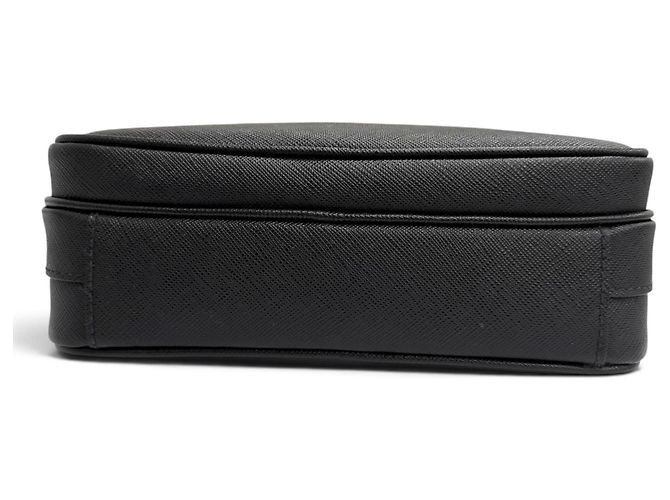 Borsa a tracolla Prada in pelle Saffiano con mini pochette Nero - vista 5