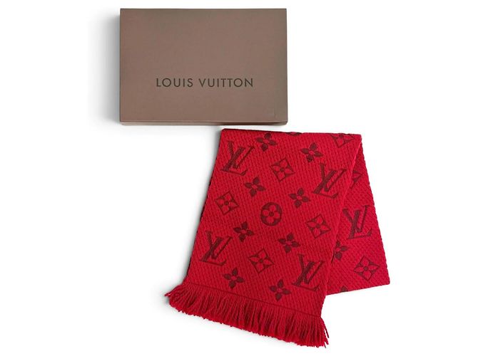 Stola con frange Ruby Monogram Louis Vuitton Rosso - vista 2