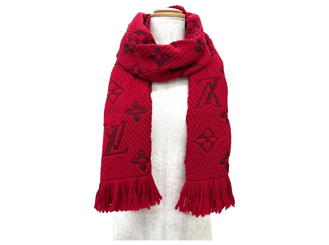 Stola con frange Ruby Monogram Louis Vuitton Rosso - vista 3