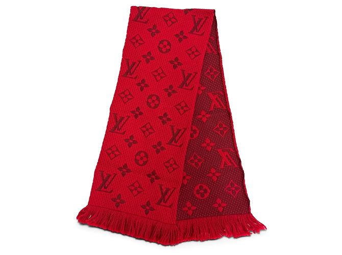 Stola con frange Ruby Monogram Louis Vuitton Rosso - vista 4