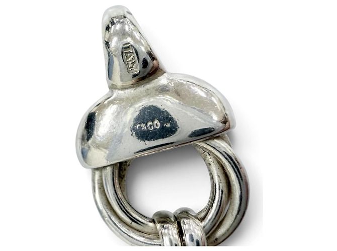 Tiffany & Co Collana Tiffany Vintage Triple Round Link Argento - vista 6