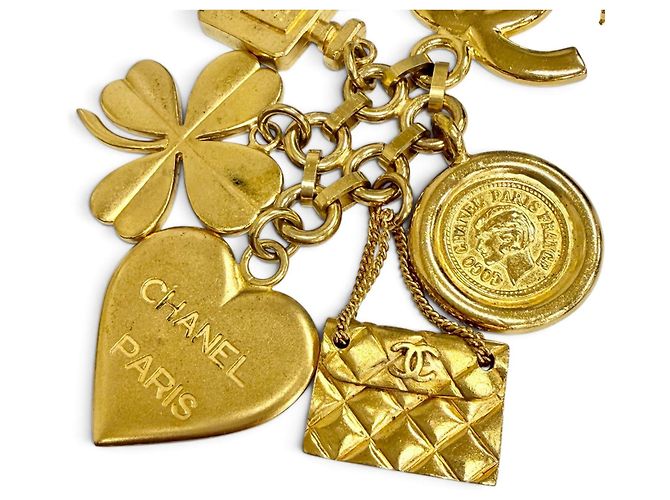 Spilla Trifoglio Chanel Vintage Coco Mark D'oro - vista 3