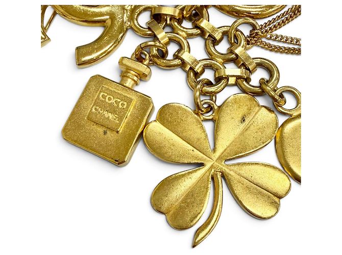 Spilla Trifoglio Chanel Vintage Coco Mark D'oro - vista 4