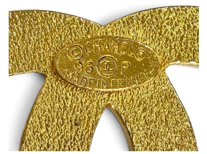 Spilla Trifoglio Chanel Vintage Coco Mark D'oro - vista 6