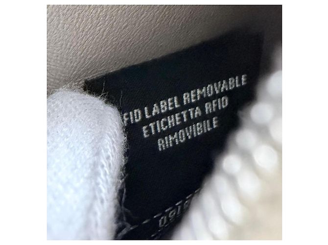 Fendi Münzbeutel aus grauem Leder Braun - Ansicht 13