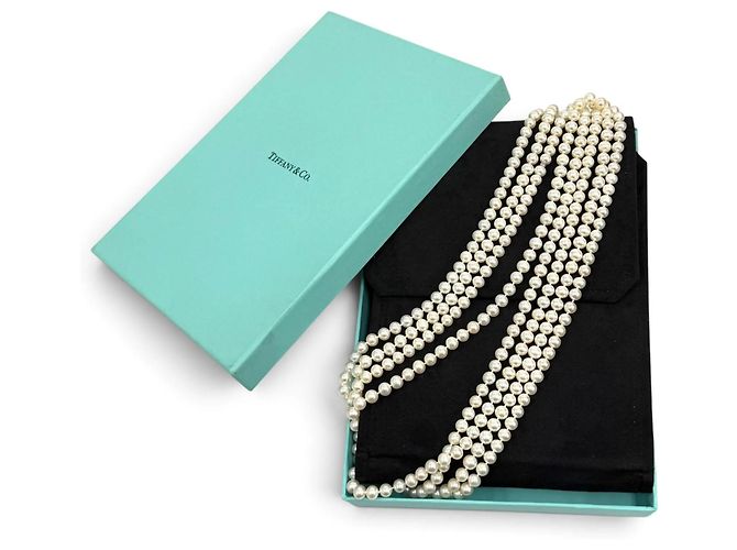 Collana lunga Tiffany & Co. in perle 925 Bianco - vista 2