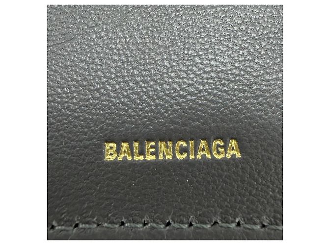 Balenciaga Envelope Leather Long Wallet Black - view 10