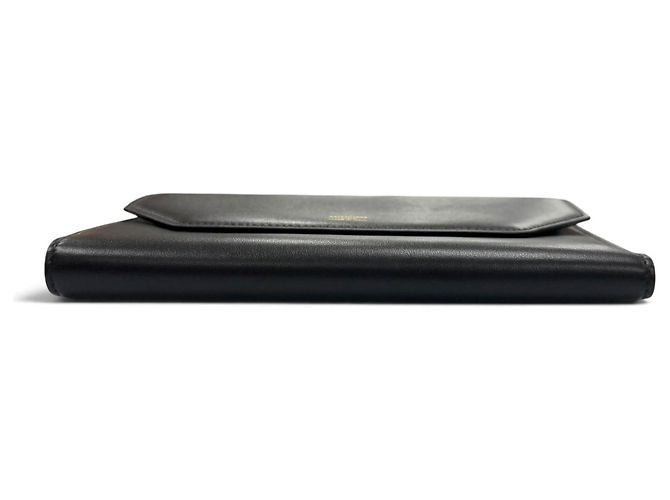 Balenciaga Envelope Leather Long Wallet Black - view 4