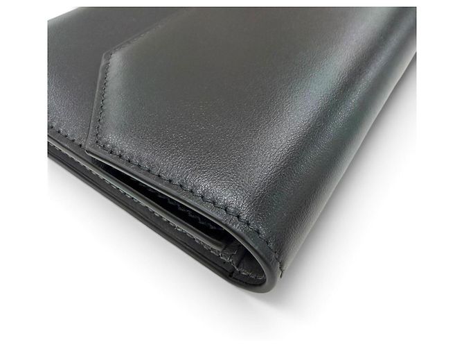 Balenciaga Envelope Leather Long Wallet Black - view 5