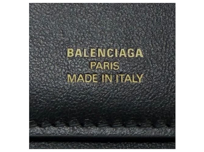 Balenciaga Envelope Leather Long Wallet Black - view 8