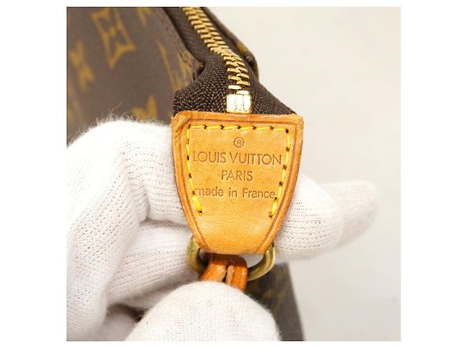 Borsa Louis Vuitton Monogram Pochette Accessoires Marrone - vista 5
