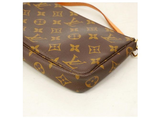 Borsa Louis Vuitton Monogram Pochette Accessoires Marrone - vista 8