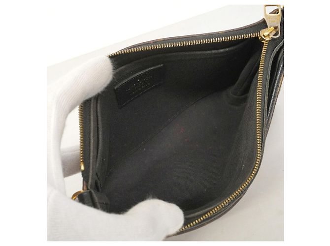 Borsa a pochette Louis Vuitton Monogram Pallas Marrone Nero - vista 2