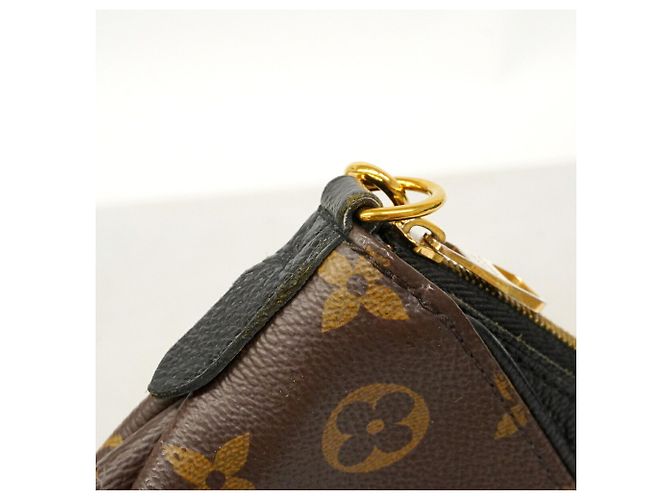 Borsa a pochette Louis Vuitton Monogram Pallas Marrone Nero - vista 6