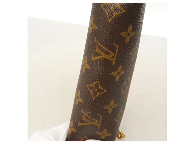 Borsa a pochette Louis Vuitton Monogram Pallas Marrone Nero - vista 7