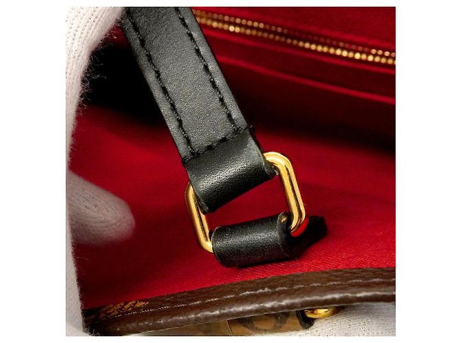 Borsa Tote Louis Vuitton Monogram Reverse OnTheGo MM Marrone - vista 7