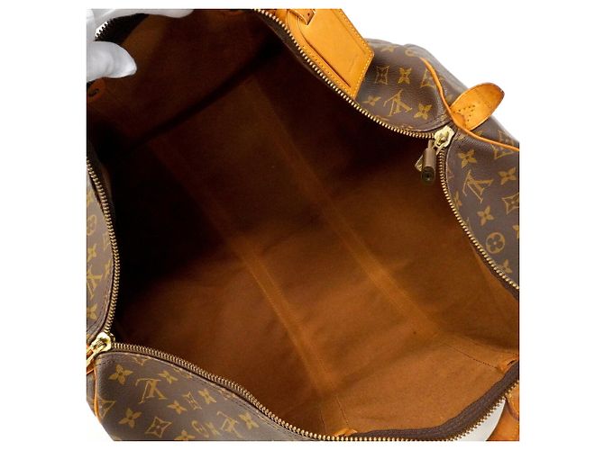 Louis Vuitton Boston Monogram Keepall 55 Marrone - vista 4