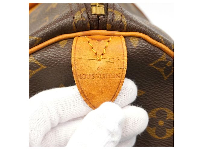 Louis Vuitton Boston Monogram Keepall 55 Marrone - vista 5