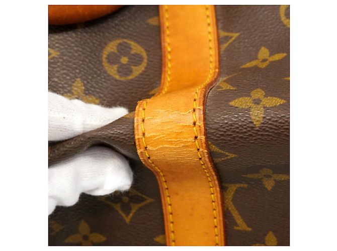 Louis Vuitton Boston Monogram Keepall 55 Marrone - vista 7
