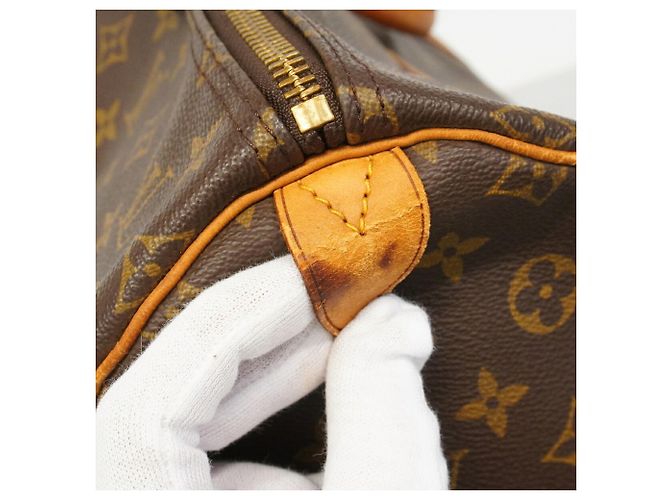 Louis Vuitton Boston Monogram Keepall 55 Marrone - vista 8