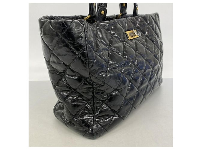 Borsa Tote Chanel 2.55 Matelassé Nero - vista 2